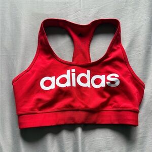 Adidas Red Racerback Sports Bra